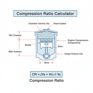 Compression Ratio Calculator Technical Diagram