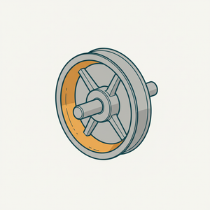 Concave-grooved Pulley for Round Band diagram