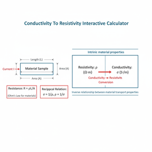 Conductivity To Resistivity Interactive Calculator Technical Diagram