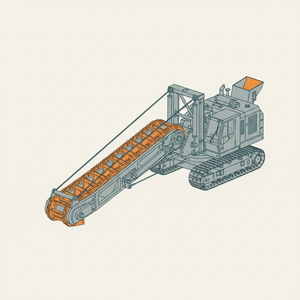Continuous Ditching Dredge diagram