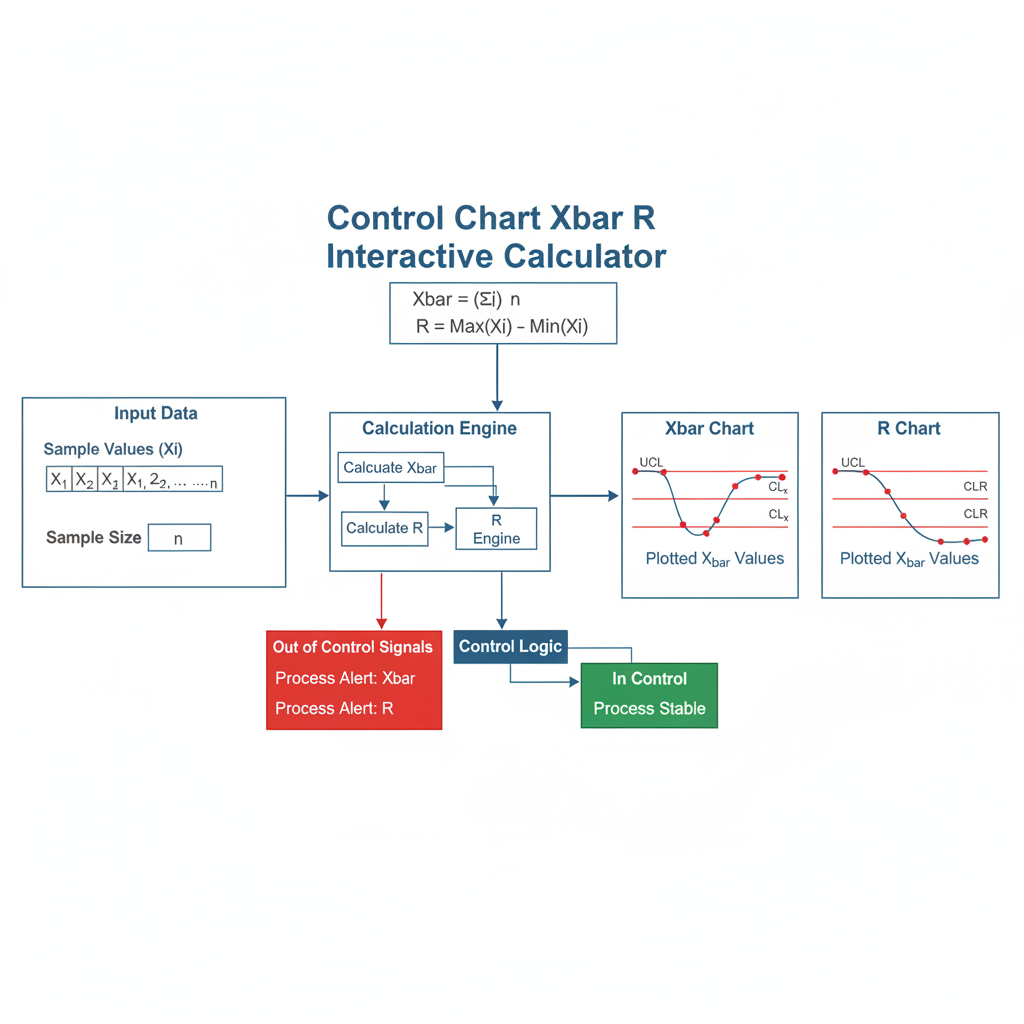 Control Chart Xbar R Interactive Calculator FIRGELLI
