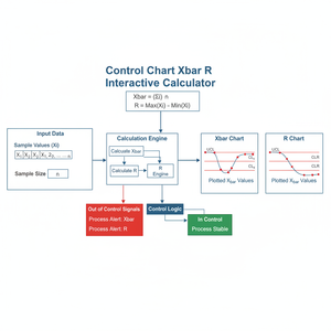 Control Chart Xbar R Interactive Calculator Technical Diagram