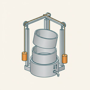 Counter-weighted Gas Holder diagram