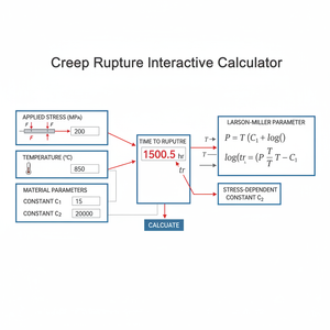 Creep Rupture Interactive Calculator Technical Diagram