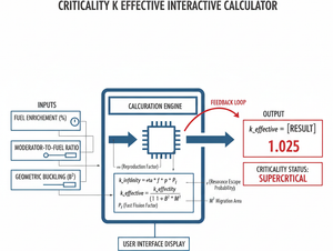 Criticality K Effective Interactive Calculator Technical Diagram