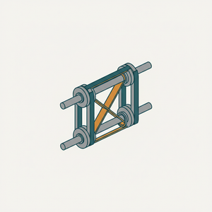Cross Lacing diagram