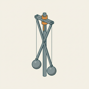 Crossed-arm Steam Engine Governor diagram