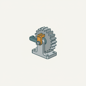 Crown-ratchet (rag-wheel) diagram