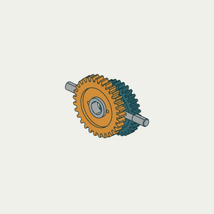 Crown Wheel and Spur Gear diagram