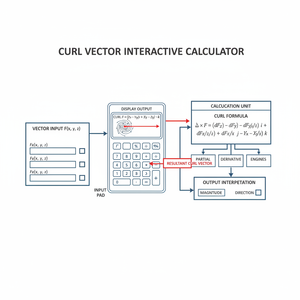Curl Vector Interactive Calculator Technical Diagram