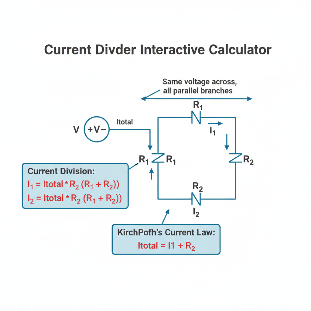 Current Divider Formula Transfer Function Current Divider Interactive Calculator | FIRGELLI