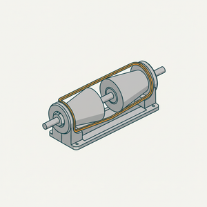 Curved Cone Pulleys diagram