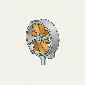 Curved Vane Windmill or Motor diagram