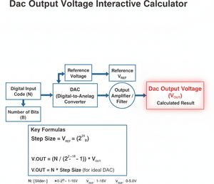 Dac Output Voltage Interactive Calculator Technical Diagram