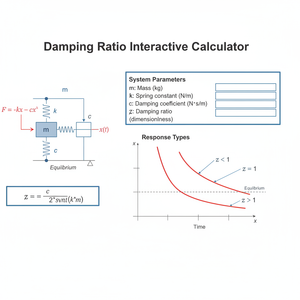 Damping Ratio Interactive Calculator Technical Diagram