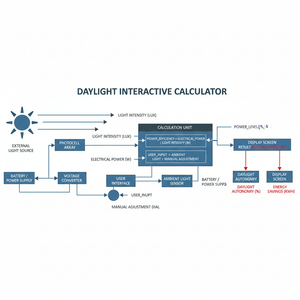 Daylight Interactive Calculator Technical Diagram