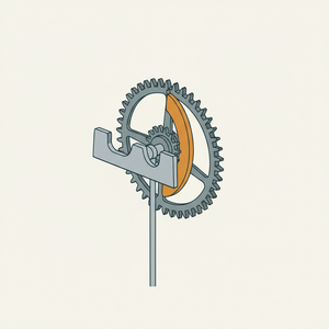 Dead-beat Clock Escapement diagram