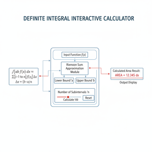 Definite Integral Interactive Calculator Technical Diagram