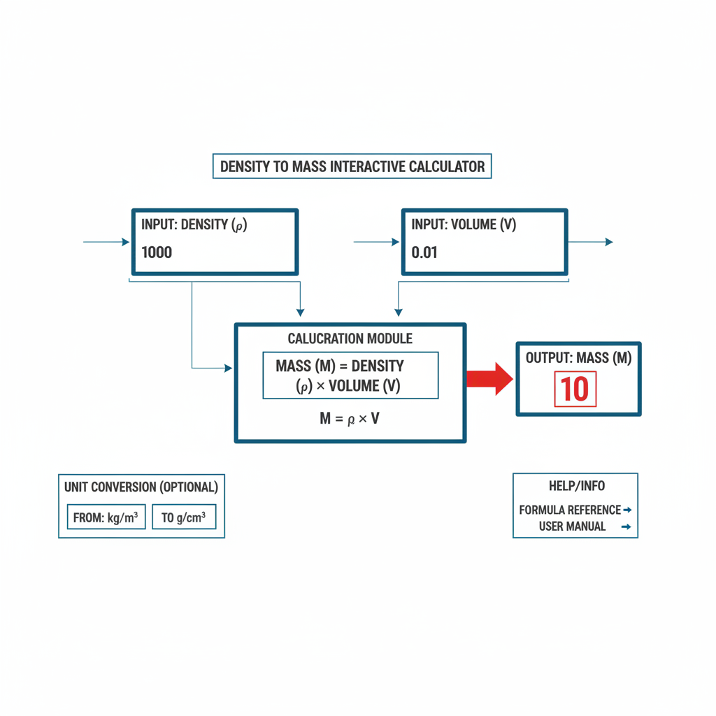Density to Mass Interactive Calculator | FIRGELLI