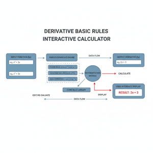 Derivative Basic Rules Interactive Calculator Technical Diagram