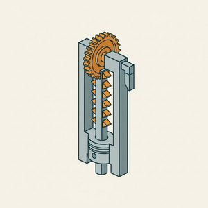 Diagonal Catch Hand-gear (raising Piston) diagram