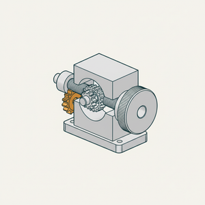 Differential Screw and Gear Movement diagram