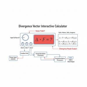 Divergence Vector Interactive Calculator Technical Diagram
