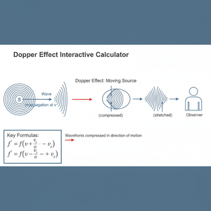 Doppler Effect Interactive Calculator Technical Diagram