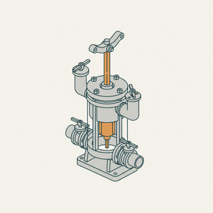 Double-acting Lift and Force Pump diagram