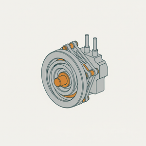 Double-grooved Eccentric Valve Gear for a Four-cycle Gas Engine diagram