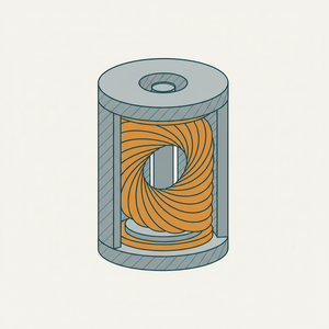 Double Helico-volute Spring diagram
