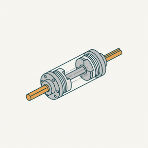 Double-piston Reaction Hydraulic Ram diagram