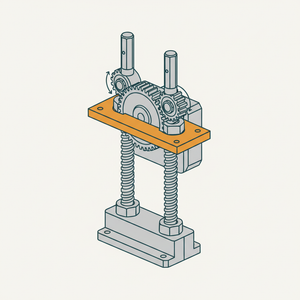 Double Screw-gear Hoist diagram
