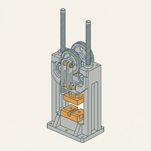 Double-screw Toggle Press diagram