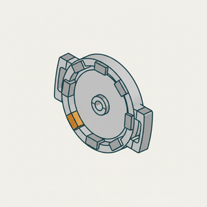 Driving Disk with Rim and Stops diagram