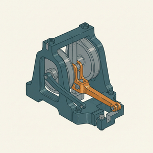 Eccentric-rod Disengaging Device diagram