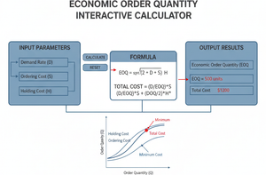 Economic Order Quantity Interactive Calculator Technical Diagram