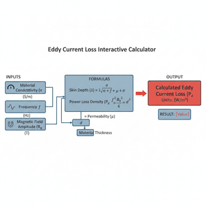 Eddy Current Loss Interactive Calculator Technical Diagram