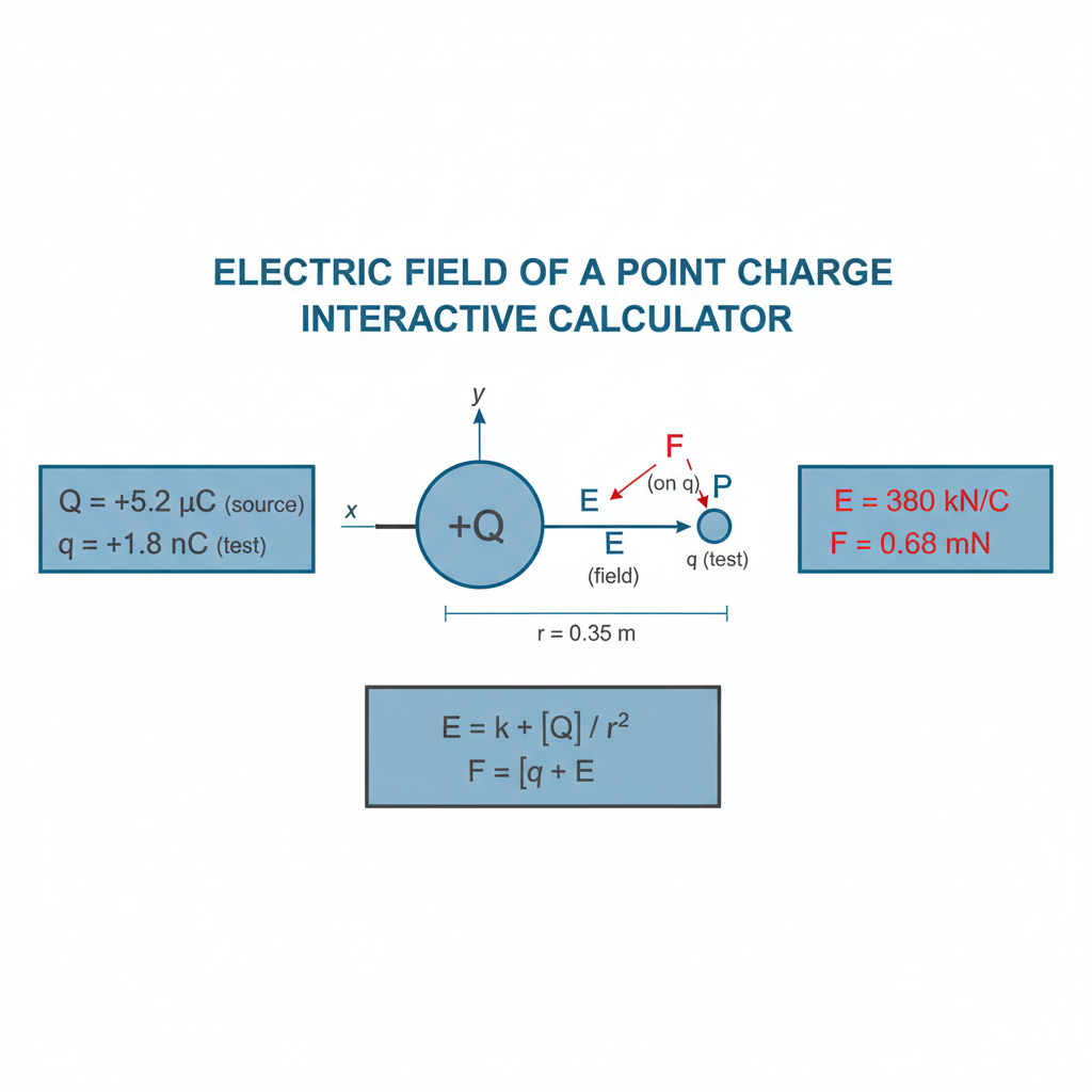Electric Field Point Charge Interactive Calculator | FIRG...