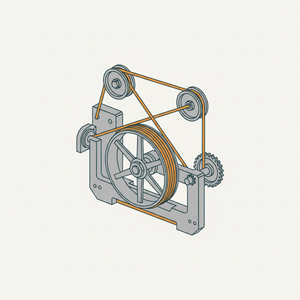 Endless Cord-winding Device for Clocks diagram