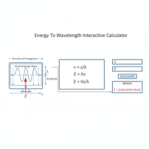 Energy To Wavelength Interactive Calculator Technical Diagram
