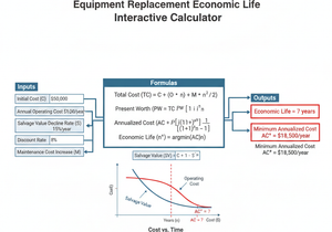 Equipment Replacement Economic Life Interactive Calculator Technical Diagram