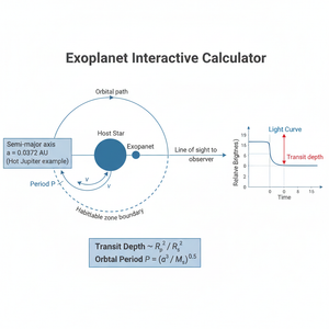 Exoplanet Interactive Calculator Technical Diagram