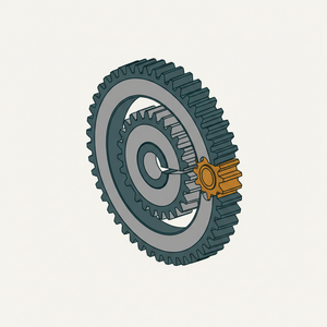 External/internal Mutilated Gear Reverse diagram