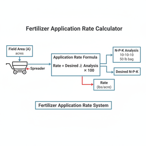 Fertilizer Application Rate Calculator Technical Diagram