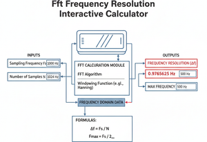 Fft Frequency Resolution Interactive Calculator Technical Diagram