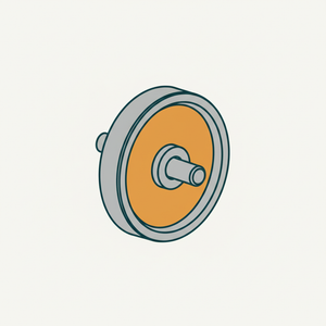 Flanged Pulley for Flat Belt diagram