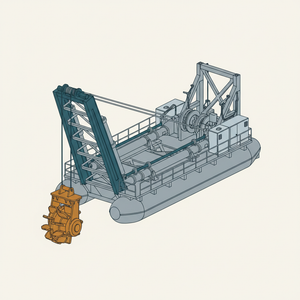 Floating Dredge diagram
