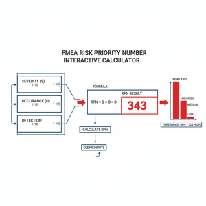 Fmea Risk Priority Number Interactive Calculator Technical Diagram