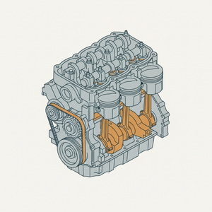 Four Cylinder Motor diagram